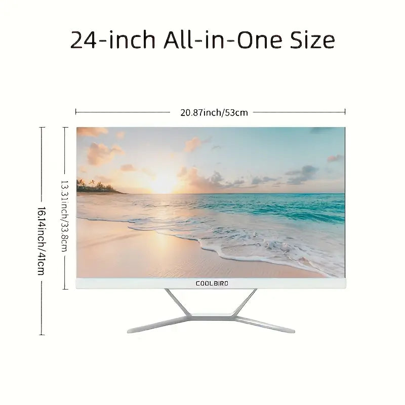 Ordinateur Tout-en-Un 24" – Intel i5, 16 Go RAM, 256 Go SSD